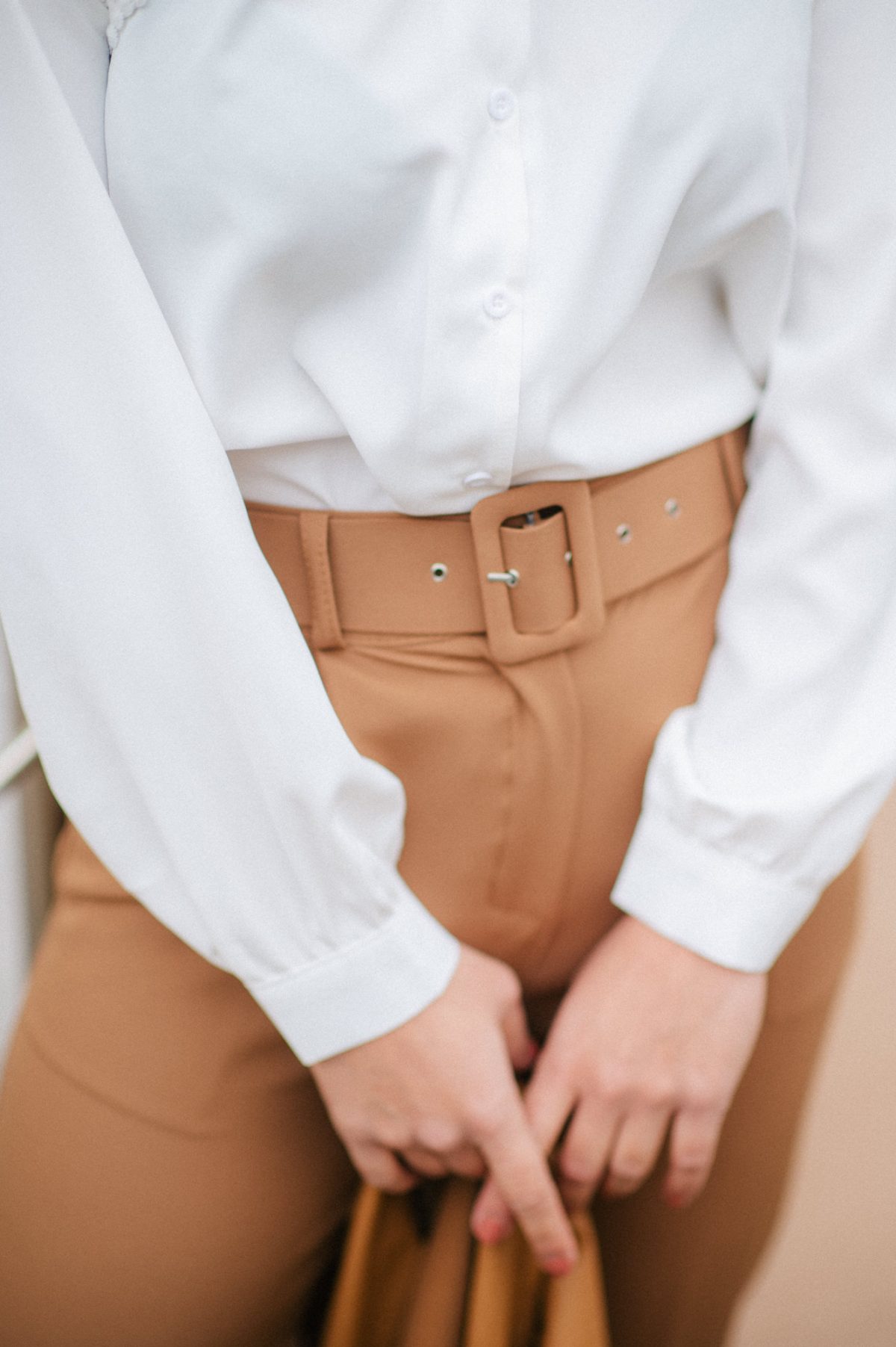 Fabric Tampa Pants with Belt