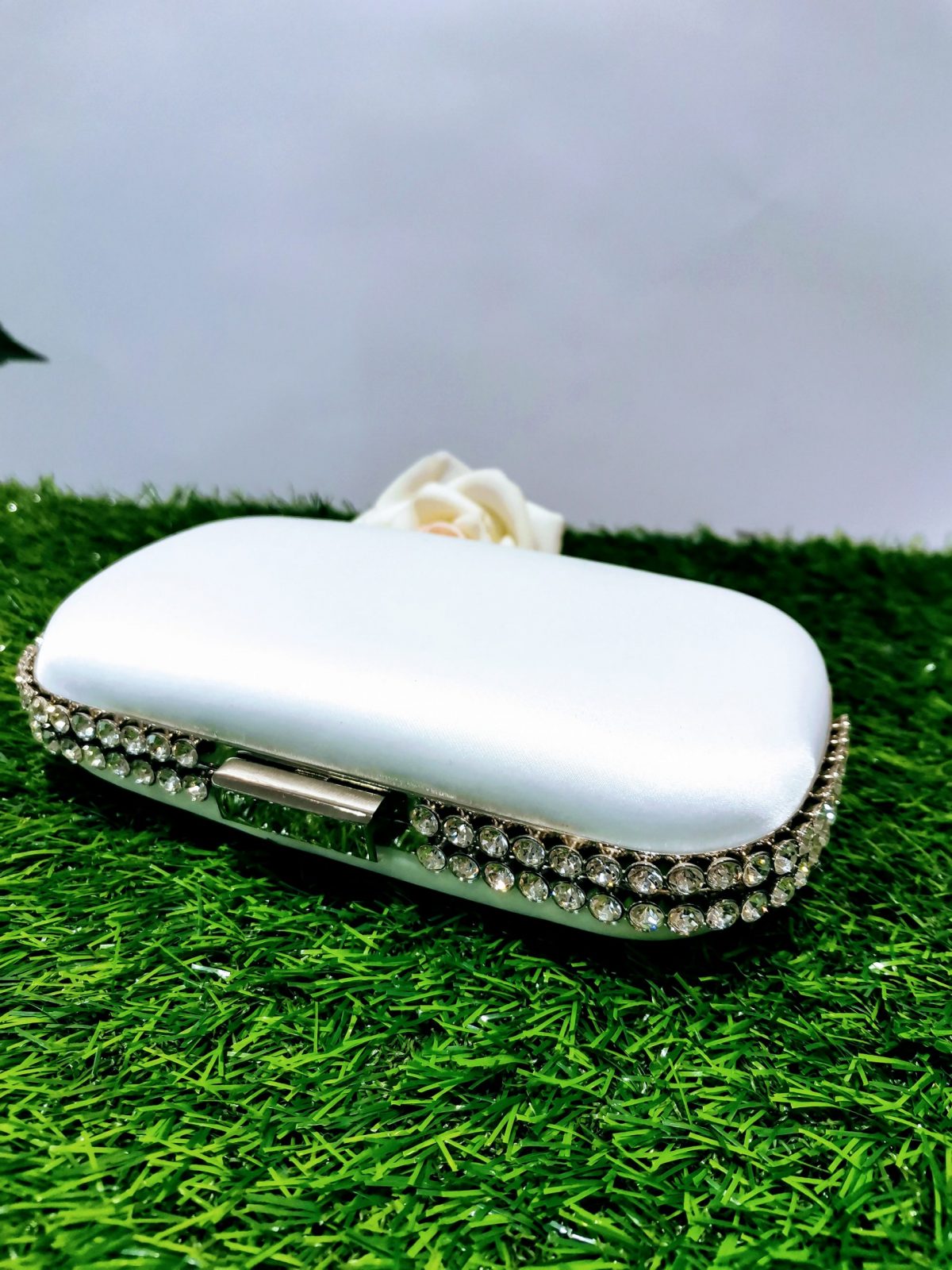 Clutch Evening Bag in White Color