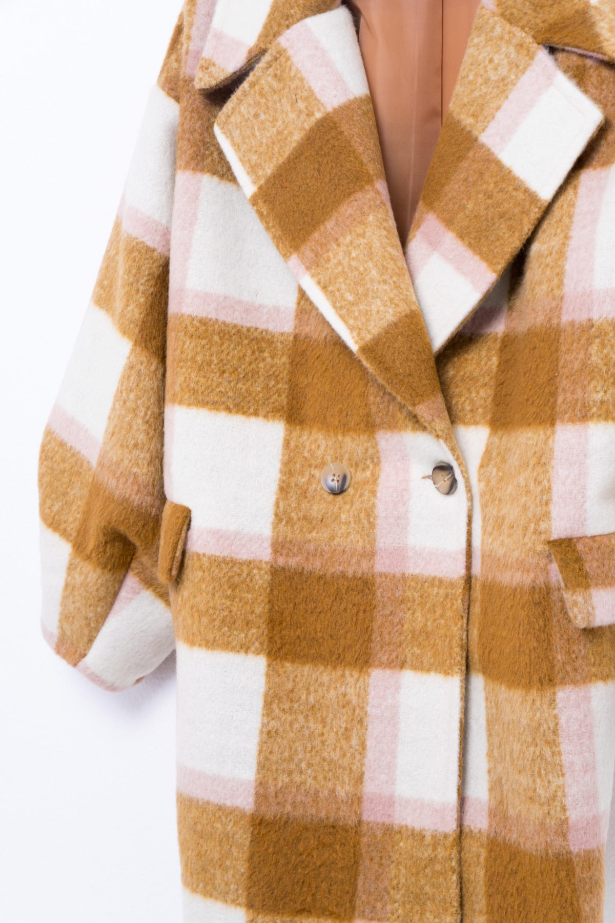 Woolen Plaid Coat