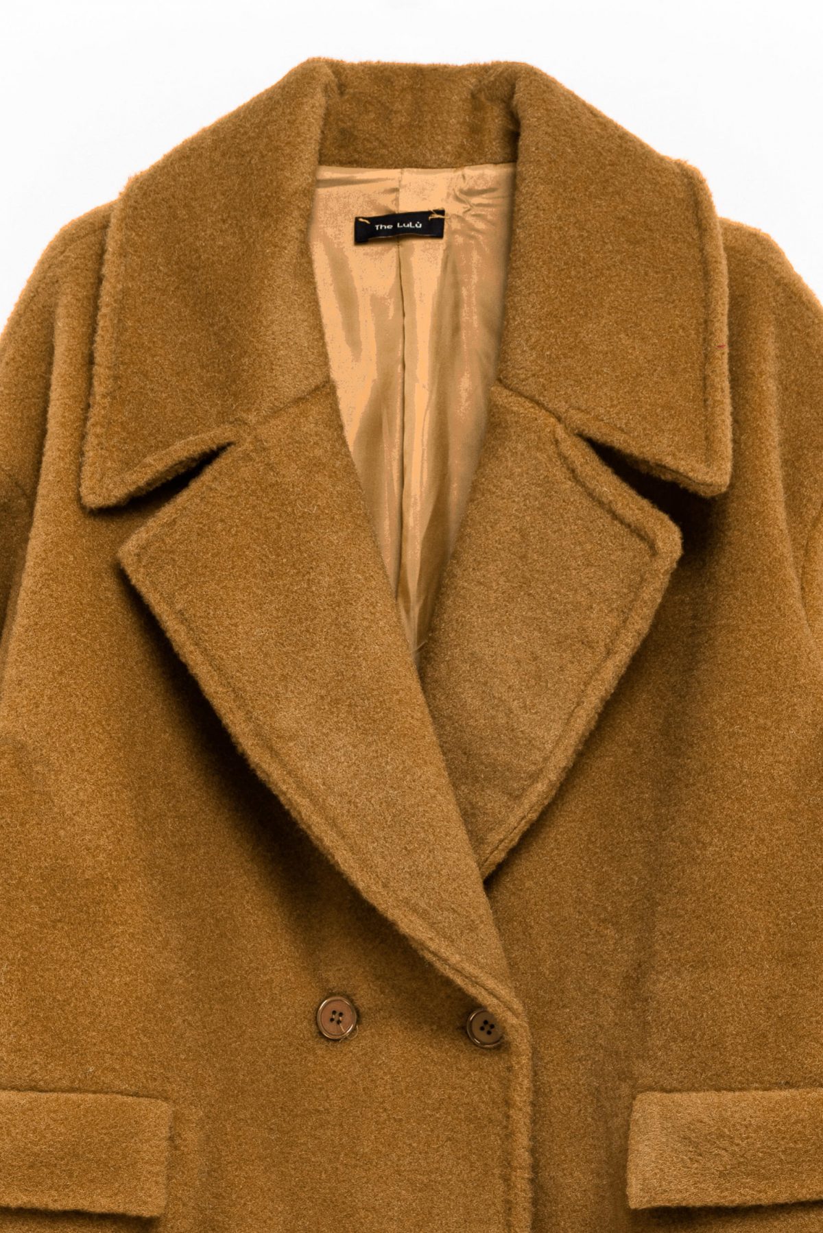 Woolen Long Coat in brown  color