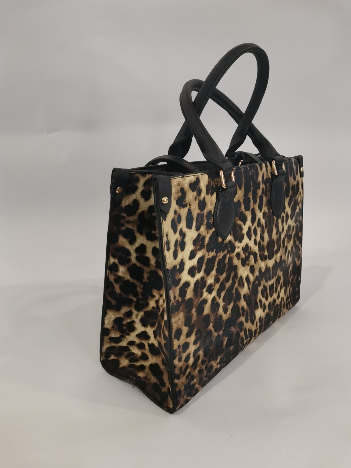 Animal Print Handbag in brown